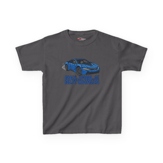 Reliable Autohaus Apparel- Reliable Autohaus I8 “Burning Rubber” - Kids Car T-Shirt