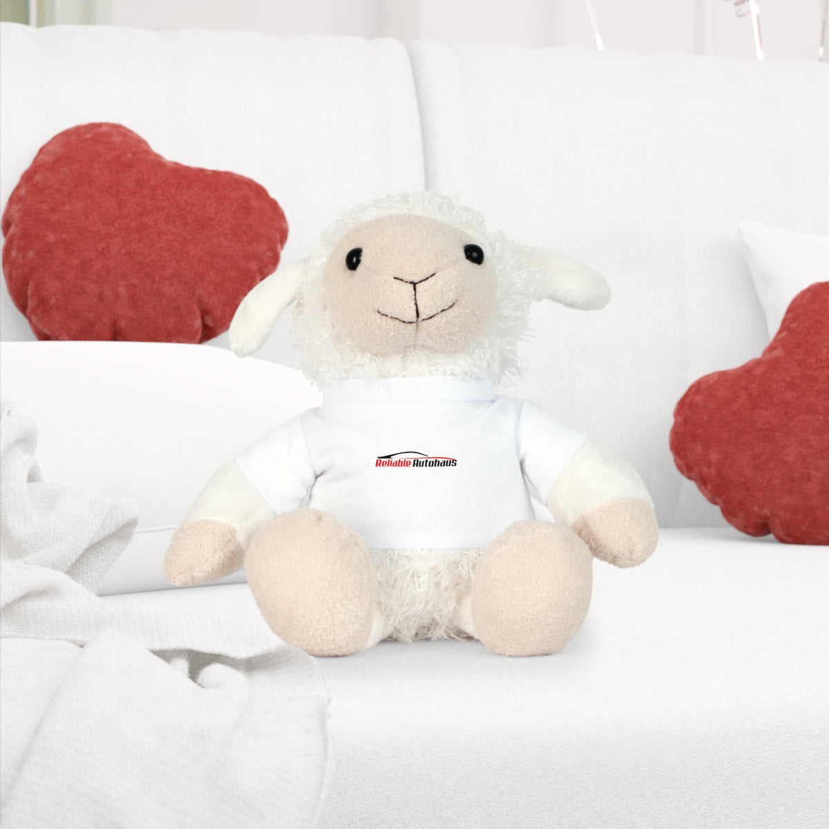 Reliable Autohaus Plush Toy with T-Shirt — Cute Branded Car Shop Mascot