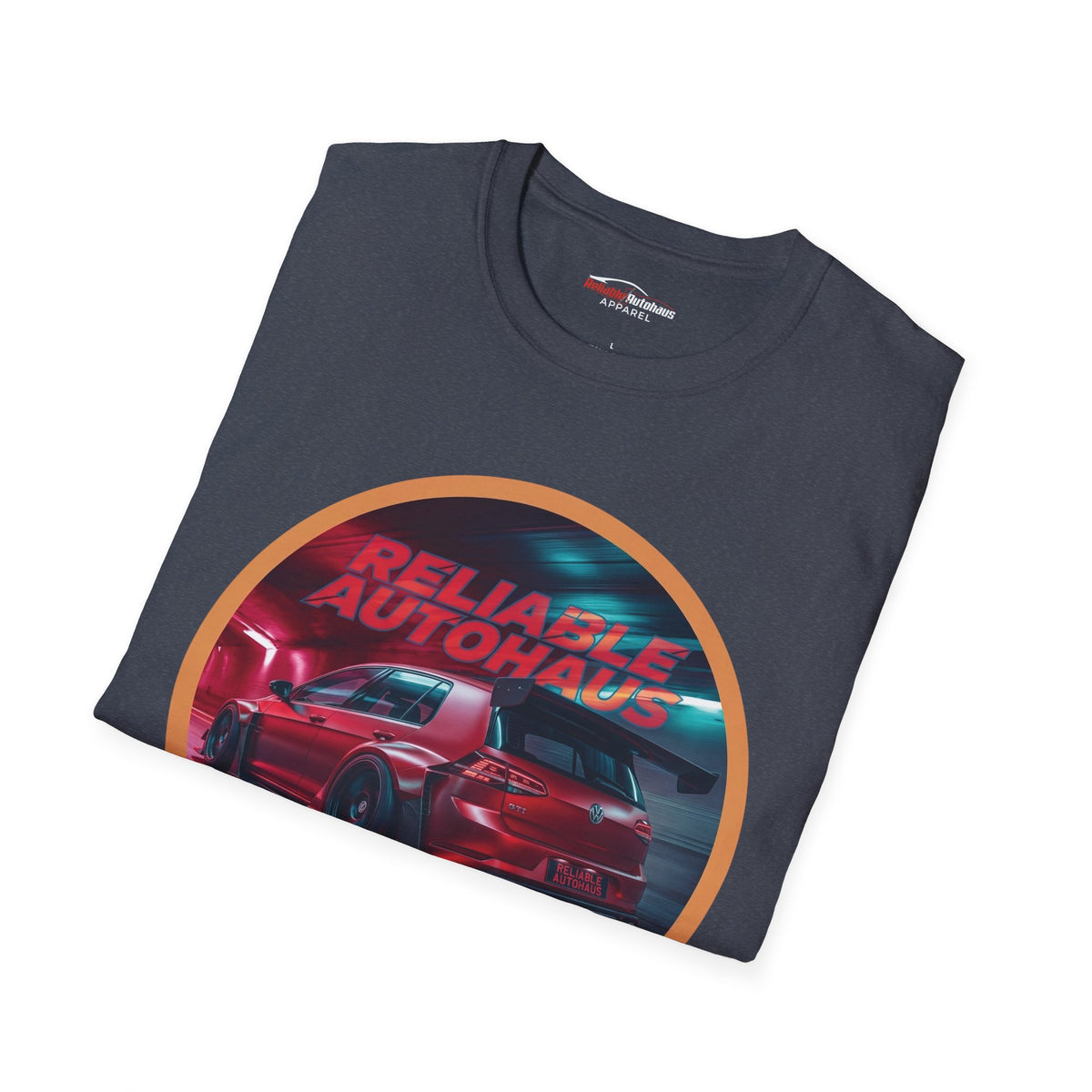 Reliable Autohaus Apparel- Reliable Autohaus Racing GTI Tunnel Midnight Racing T-Shirt | Car Enthusiast