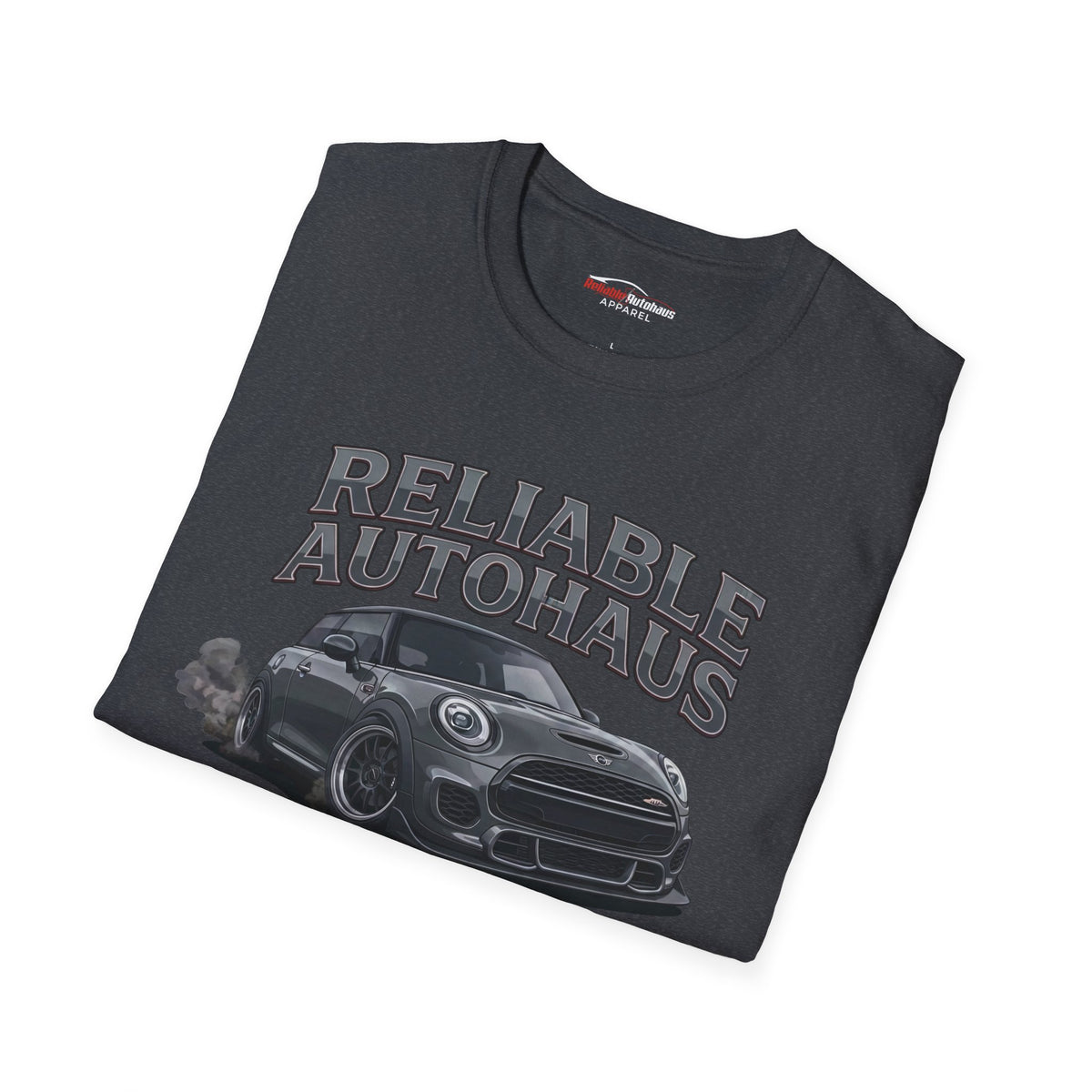 Reliable Autohaus Apparel- Reliable Autohaus MINI Burning Rubber race shirt | Motorsport Tee