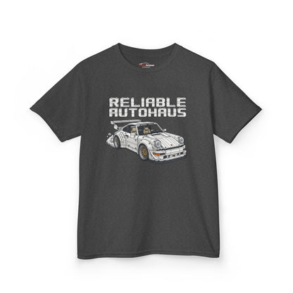 Reliable Autohaus Apparel- Reliable Autohaus RWB 911 Building Blocks Burnout - Kids Car T-Shirt