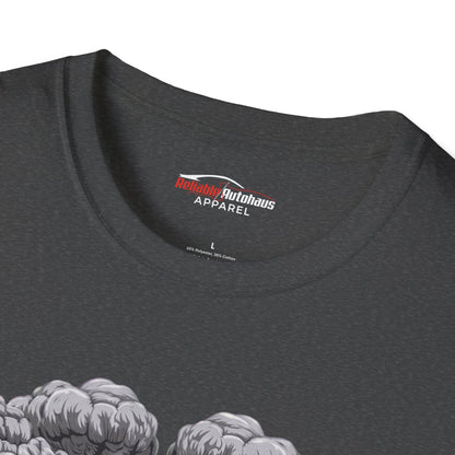 Reliable Autohaus Apparel- Reliable Autohaus E36 M3 vs F82 M4 Burnout Shirt