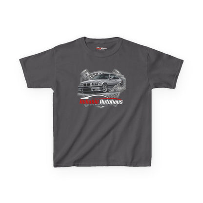 Reliable Autohaus Apparel- Reliable Autohaus E36 M3 Burning Rubber | Car Enthusiast Racing Tee - Kids Car T-Shirt