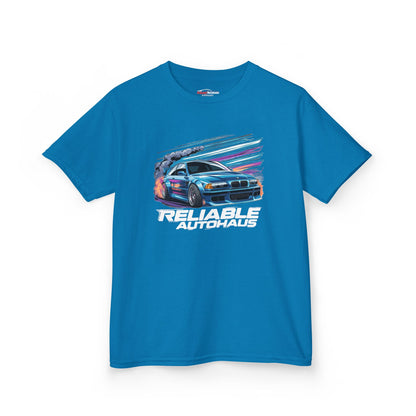 Reliable Autohaus Apparel- Reliable Autohaus E46 Drift Scene - Kids Car T-Shirt