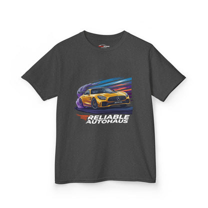 Reliable Autohaus Apparel- Reliable Autohaus AMG GT Track Cornering - Kids Car T-Shirt