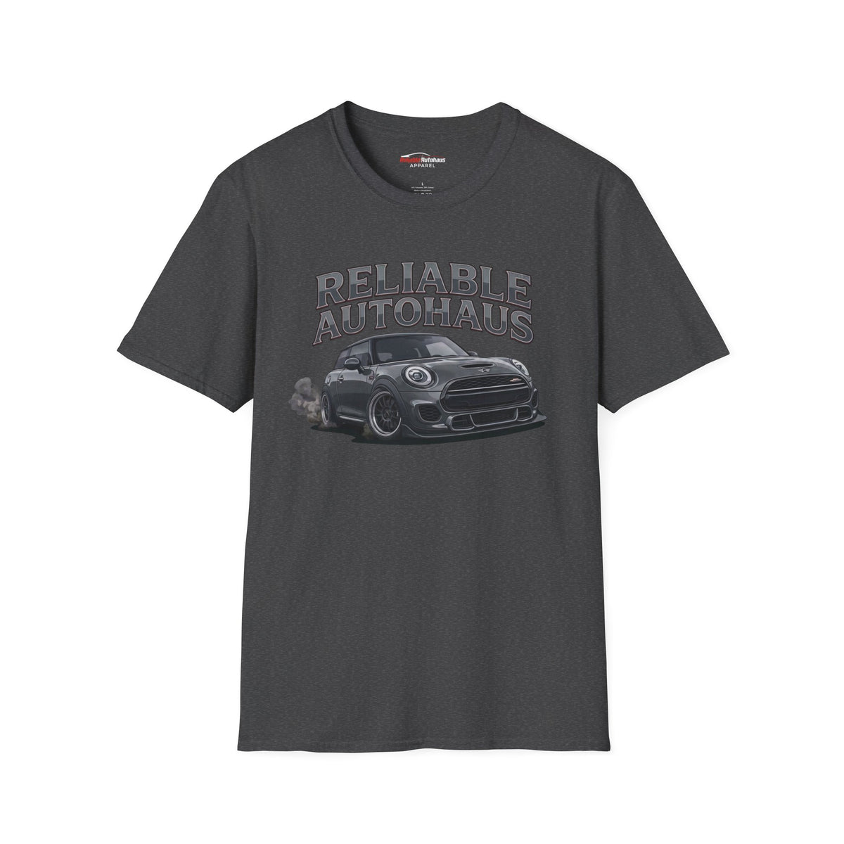 Reliable Autohaus Apparel- Reliable Autohaus MINI Burning Rubber race shirt | Motorsport Tee