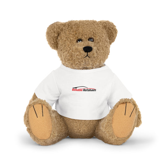 Reliable Autohaus Plush Toy with T-Shirt — Cute Branded Car Shop Mascot