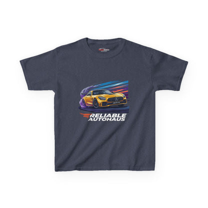 Reliable Autohaus Apparel- Reliable Autohaus AMG GT Track Cornering - Kids Car T-Shirt