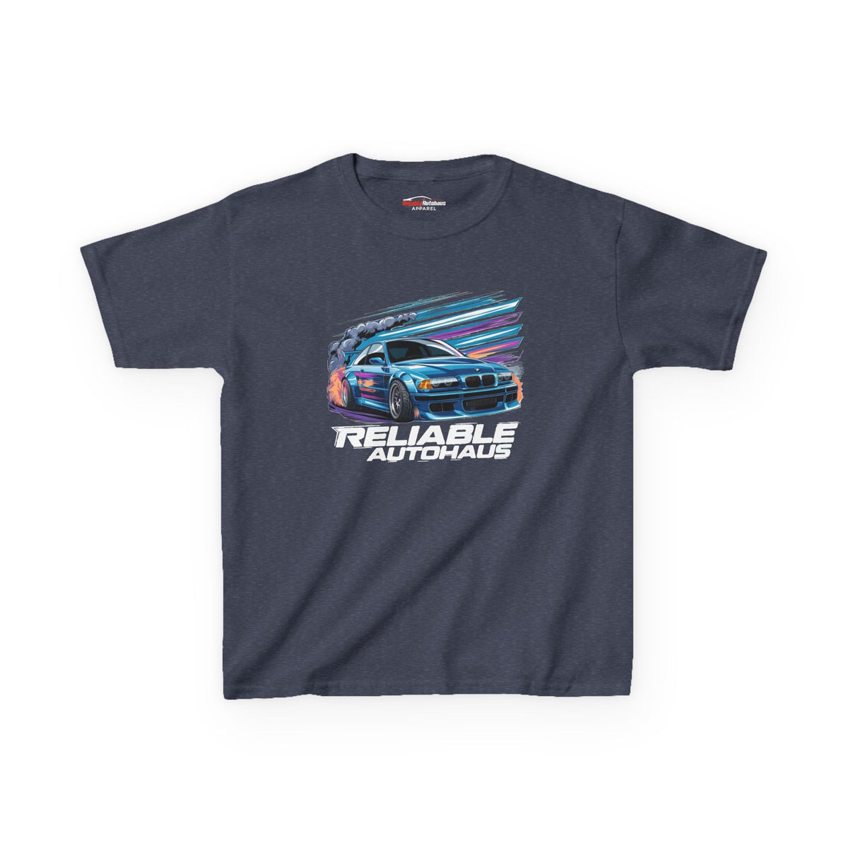 Reliable Autohaus Apparel- Reliable Autohaus E46 Drift Scene - Kids Car T-Shirt