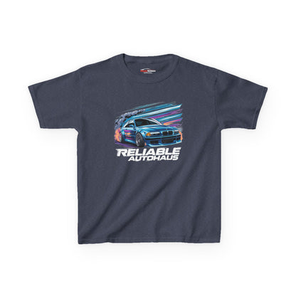 Reliable Autohaus Apparel- Reliable Autohaus E46 Drift Scene - Kids Car T-Shirt