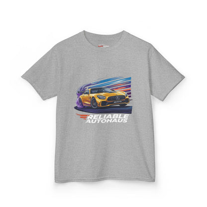 Reliable Autohaus Apparel- Reliable Autohaus AMG GT Track Cornering - Kids Car T-Shirt