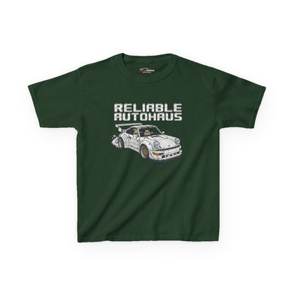 Reliable Autohaus Apparel- Reliable Autohaus RWB 911 Building Blocks Burnout - Kids Car T-Shirt