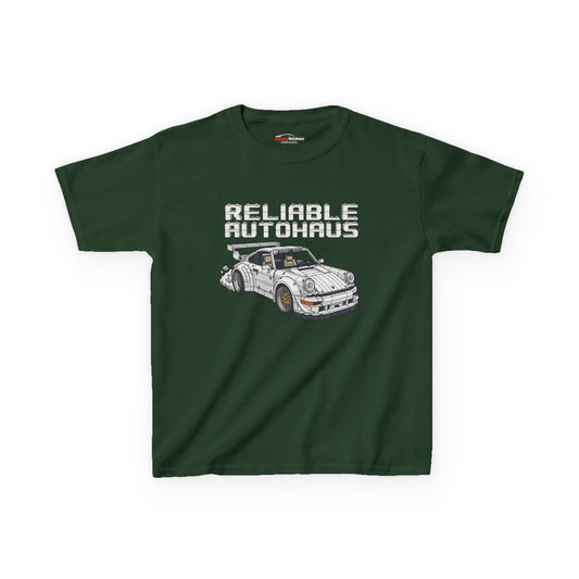 Reliable Autohaus Apparel- Reliable Autohaus RWB 911 Building Blocks Burnout - Kids Car T-Shirt