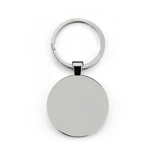 Round Stainless Steel Keychain — Reliable Autohaus Logo Metal Key Ring