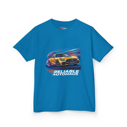 Reliable Autohaus Apparel- Reliable Autohaus AMG GT Track Cornering - Kids Car T-Shirt