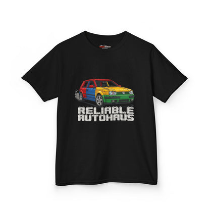 Reliable Autohaus Apparel- Reliable Autohaus Golf Harlequin - Kids Car T-Shirt