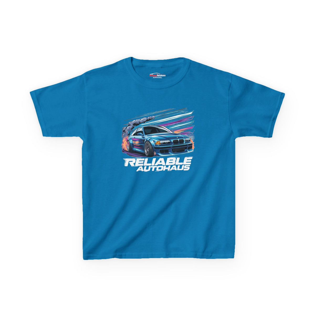 Reliable Autohaus Apparel- Reliable Autohaus E46 Drift Scene - Kids Car T-Shirt