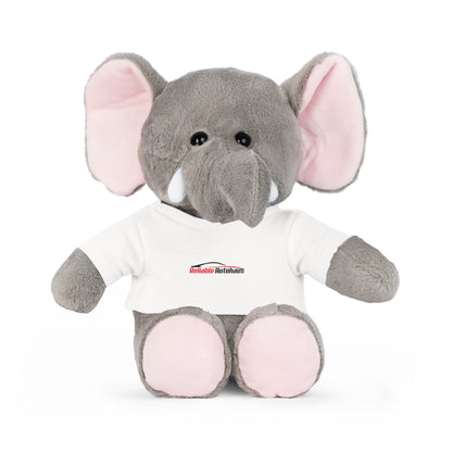 Reliable Autohaus Plush Toy with T-Shirt — Cute Branded Car Shop Mascot