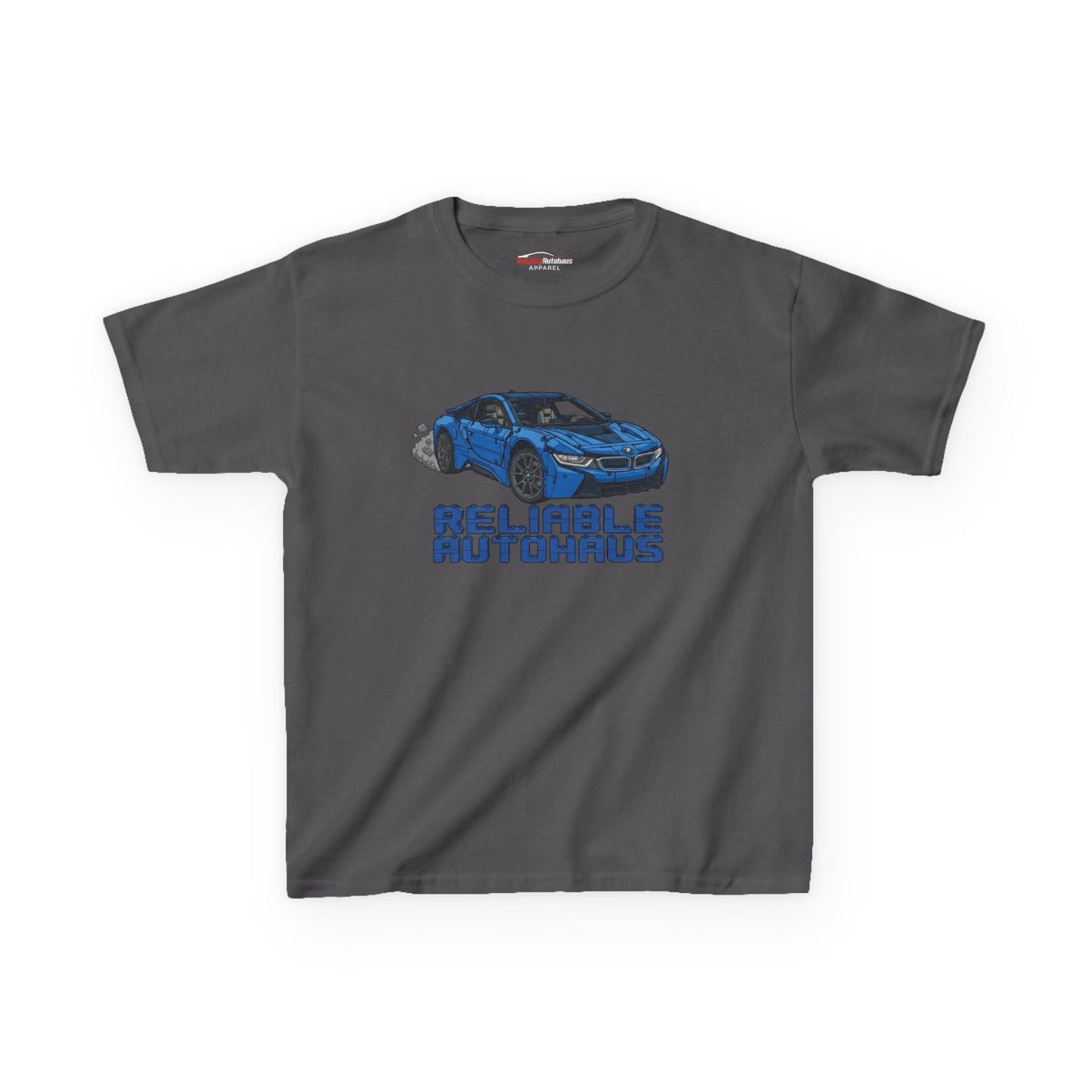 Reliable Autohaus Apparel- Reliable Autohaus I8 “Burning Rubber” - Kids Car T-Shirt
