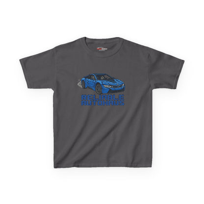 Reliable Autohaus Apparel- Reliable Autohaus I8 “Burning Rubber” - Kids Car T-Shirt