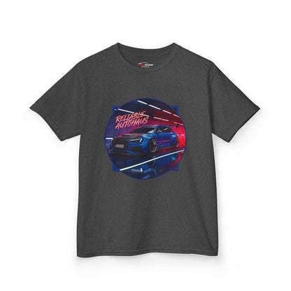 Reliable Autohaus Apparel- Reliable Autohaus Audi Midnight Car Scene | Tunnel Cruise - Kids Car T-Shirt