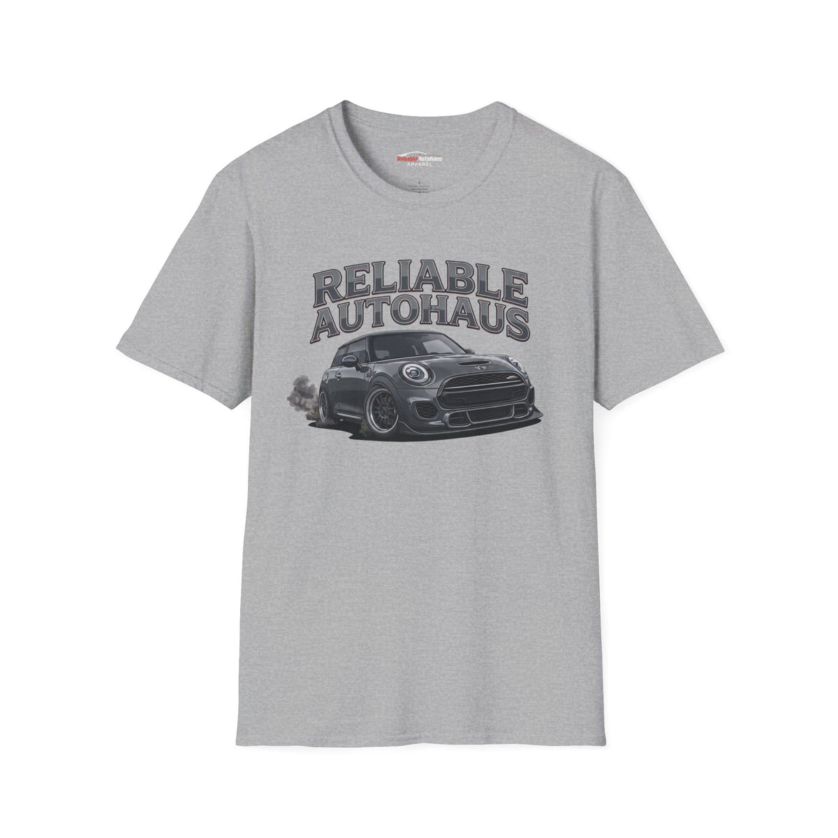 Reliable Autohaus Apparel- Reliable Autohaus MINI Burning Rubber race shirt | Motorsport Tee