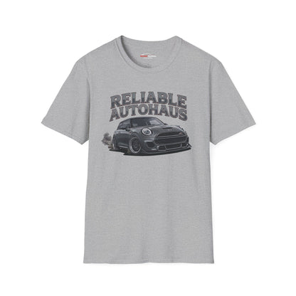 Reliable Autohaus Apparel- Reliable Autohaus MINI Burning Rubber race shirt | Motorsport Tee