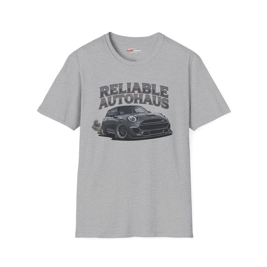Reliable Autohaus Apparel- Reliable Autohaus MINI Burning Rubber race shirt | Motorsport Tee