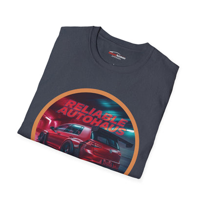Reliable Autohaus Apparel- Reliable Autohaus Racing GTI Tunnel Midnight Racing T-Shirt | Car Enthusiast