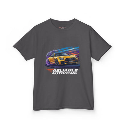Reliable Autohaus Apparel- Reliable Autohaus AMG GT Track Cornering - Kids Car T-Shirt