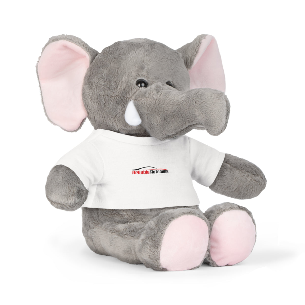 Reliable Autohaus Plush Toy with T-Shirt — Cute Branded Car Shop Mascot