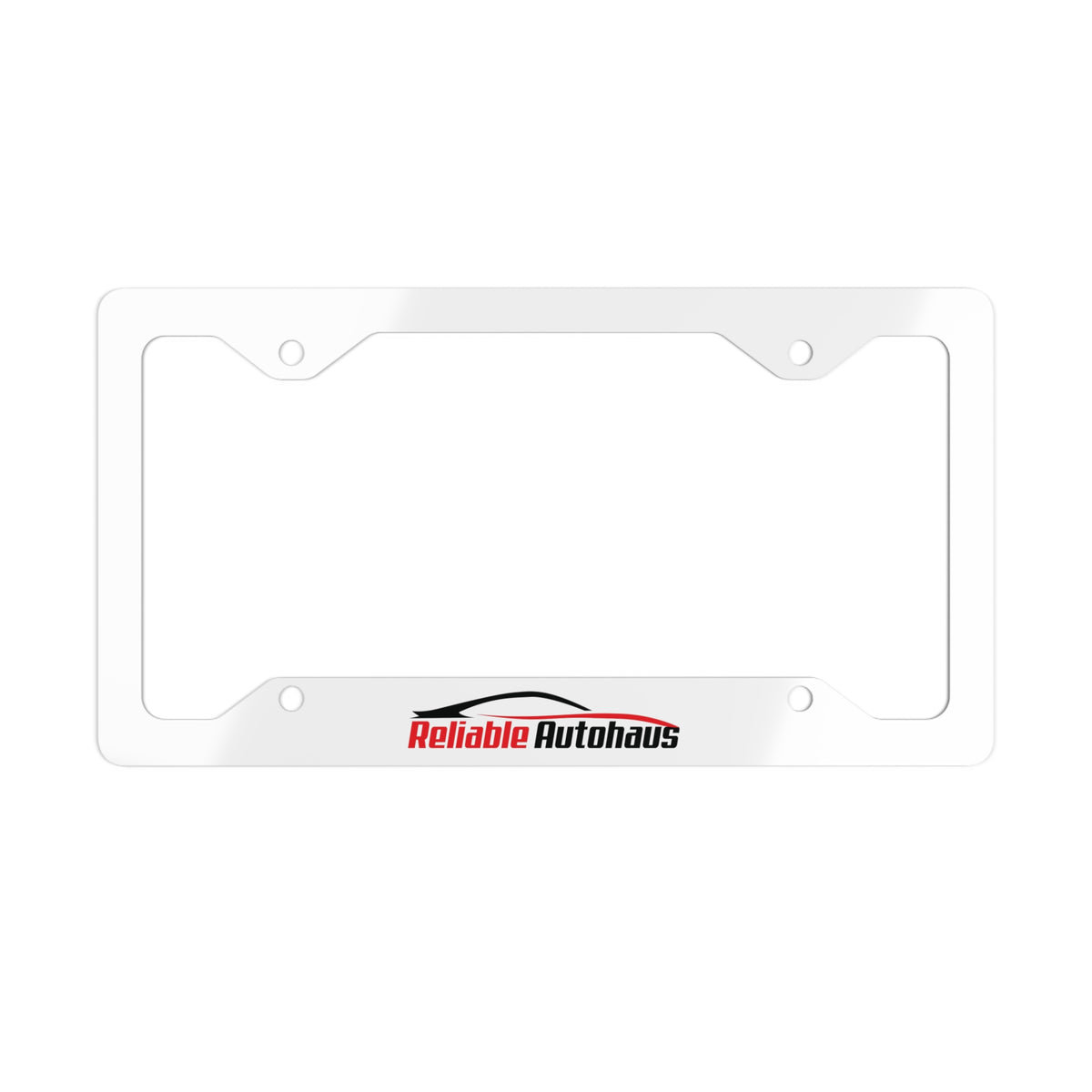 Reliable Autohaus Metal License Plate Frame | Stainless Steel Car Tag Trim
