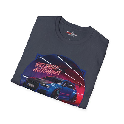 Reliable Autohaus Apparel- Reliable Autohaus RS 6 Avant Midnight Car Scene T-Shirt | Tunel Cruise