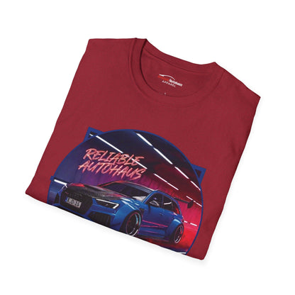 Reliable Autohaus Apparel- Reliable Autohaus RS 6 Avant Midnight Car Scene T-Shirt | Tunel Cruise