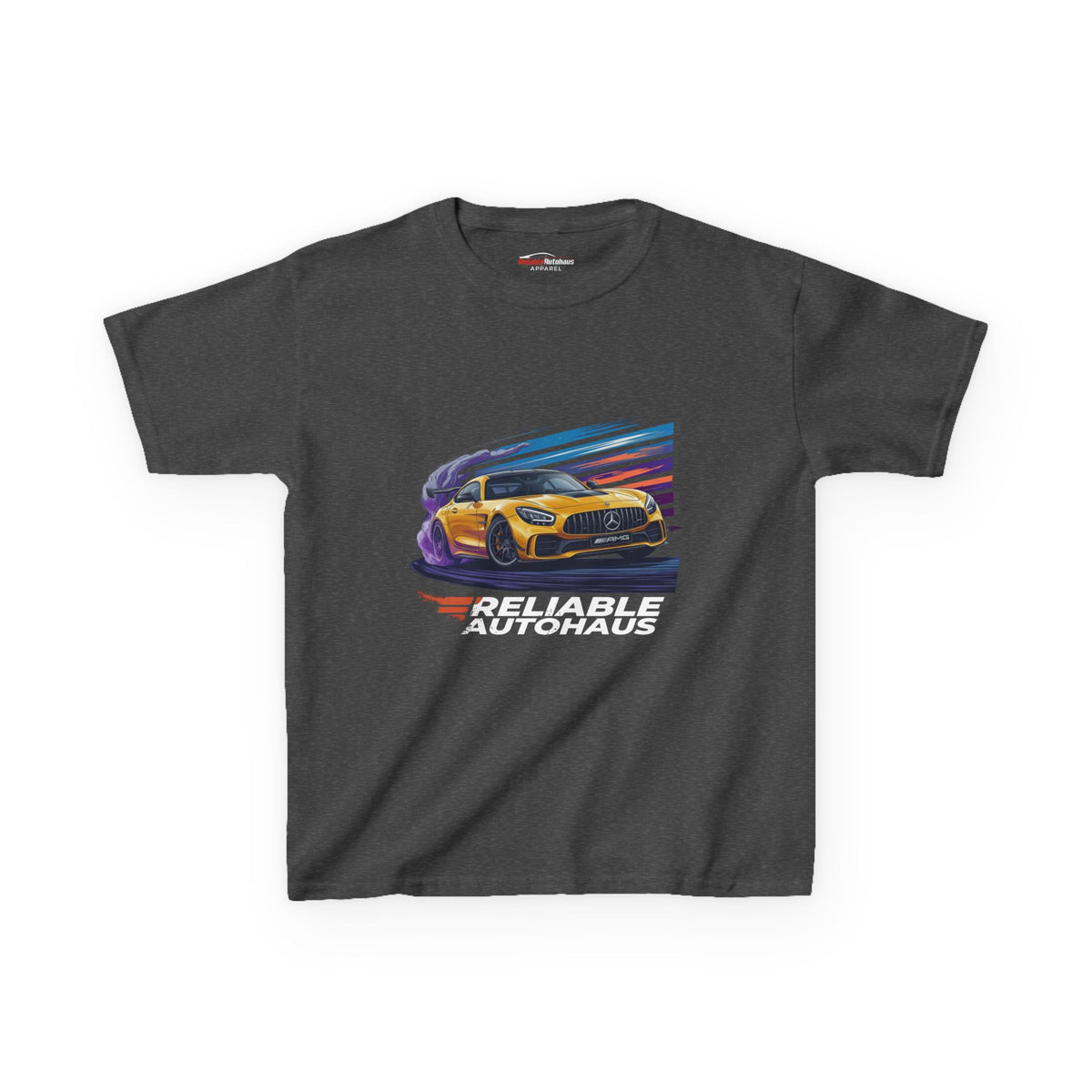 Reliable Autohaus Apparel- Reliable Autohaus AMG GT Track Cornering - Kids Car T-Shirt