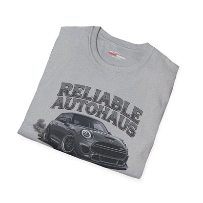 Reliable Autohaus Apparel- Reliable Autohaus MINI Burning Rubber race shirt | Motorsport Tee