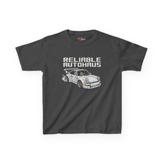 Reliable Autohaus Apparel- Reliable Autohaus RWB 911 Building Blocks Burnout - Kids Car T-Shirt