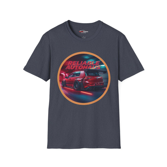 Reliable Autohaus Apparel- Reliable Autohaus Racing GTI Tunnel Midnight Racing T-Shirt | Car Enthusiast