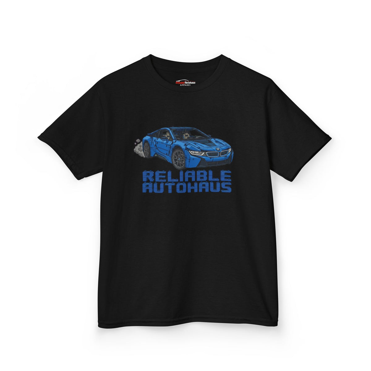 Reliable Autohaus Apparel- Reliable Autohaus I8 “Burning Rubber” - Kids Car T-Shirt