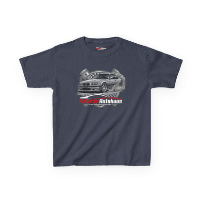 Reliable Autohaus Apparel- Reliable Autohaus E36 M3 Burning Rubber | Car Enthusiast Racing Tee - Kids Car T-Shirt