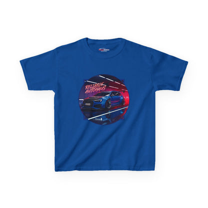 Reliable Autohaus Apparel- Reliable Autohaus Audi Midnight Car Scene | Tunnel Cruise - Kids Car T-Shirt