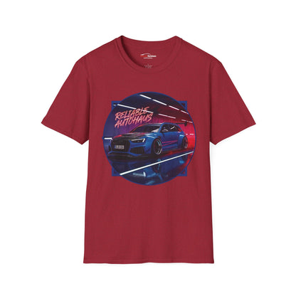 Reliable Autohaus Apparel- Reliable Autohaus RS 6 Avant Midnight Car Scene T-Shirt | Tunel Cruise