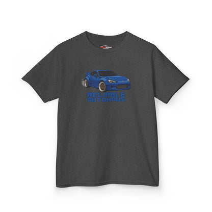 Reliable Autohaus Apparel- Reliable Autohaus BRZ “Burning Rubber” - Kids Car T-Shirt