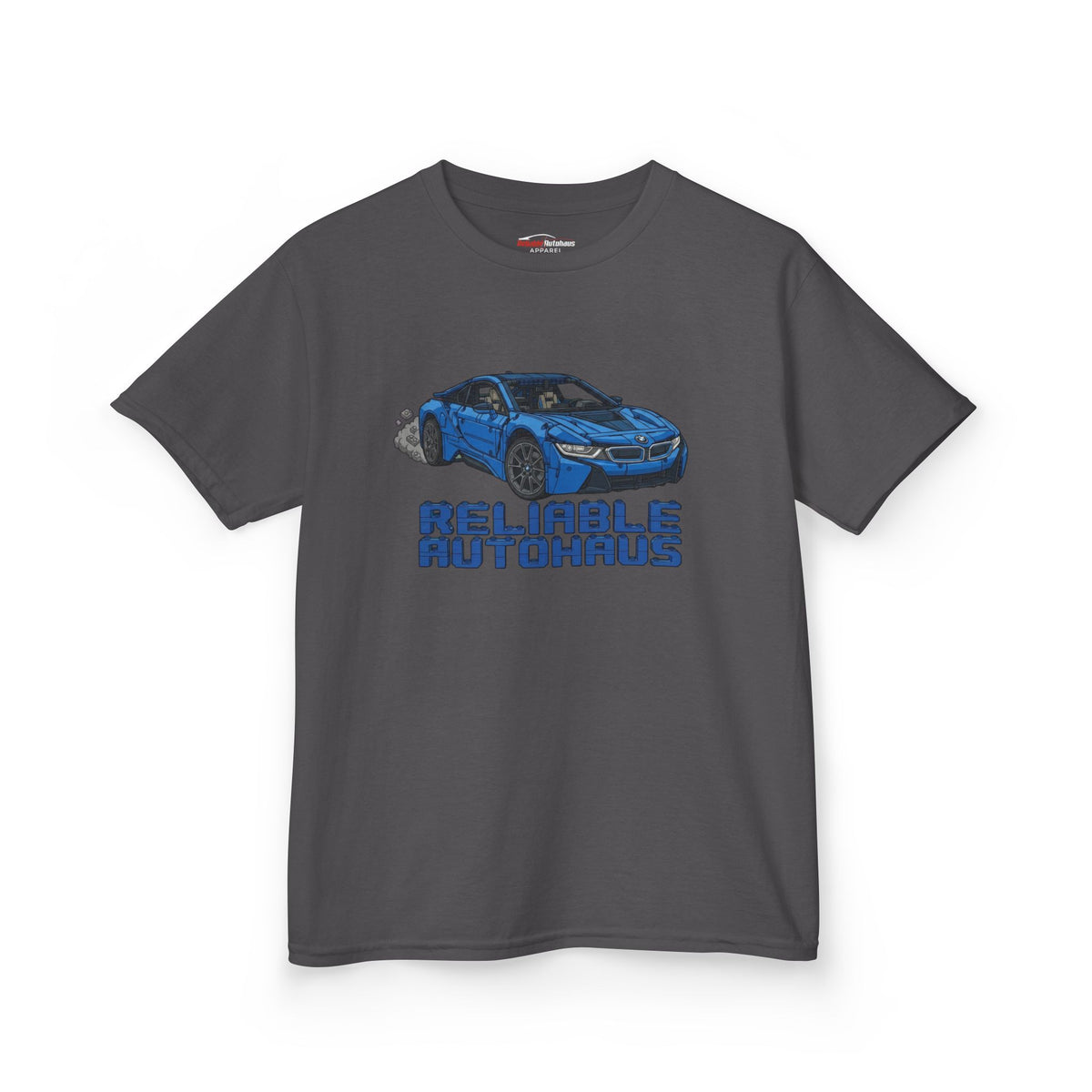 Reliable Autohaus Apparel- Reliable Autohaus I8 “Burning Rubber” - Kids Car T-Shirt
