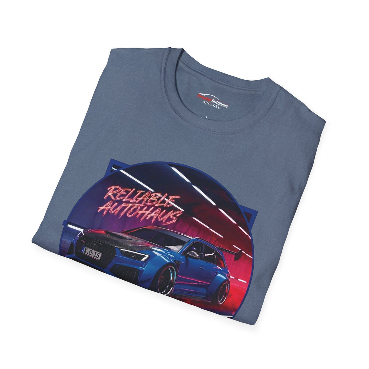Reliable Autohaus Apparel- Reliable Autohaus RS 6 Avant Midnight Car Scene T-Shirt | Tunel Cruise