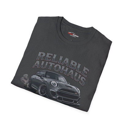Reliable Autohaus Apparel- Reliable Autohaus MINI Burning Rubber race shirt | Motorsport Tee