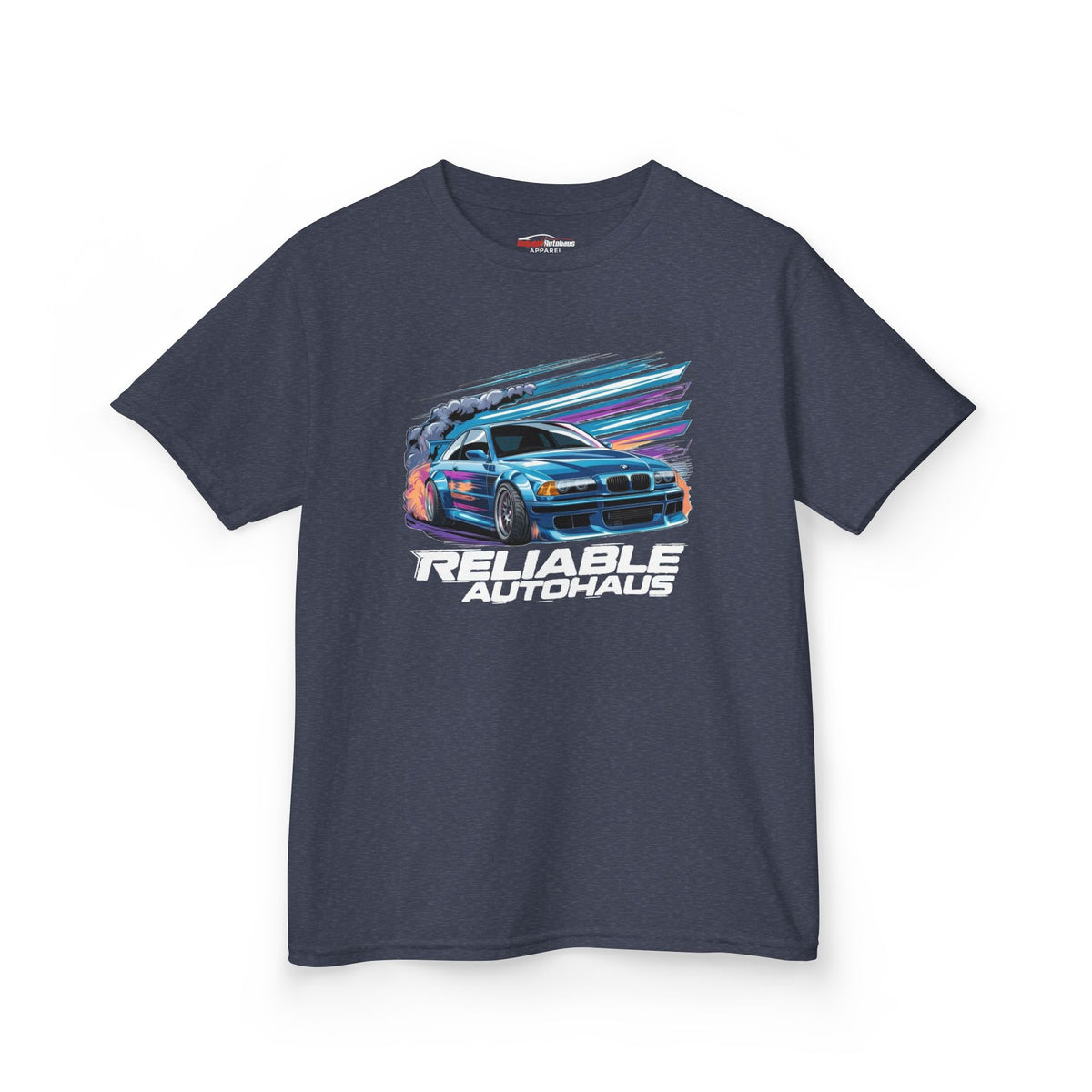 Reliable Autohaus Apparel- Reliable Autohaus E46 Drift Scene - Kids Car T-Shirt