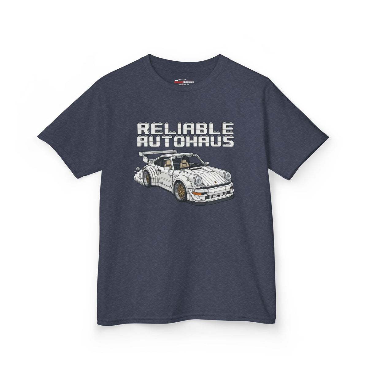 Reliable Autohaus Apparel- Reliable Autohaus RWB 911 Building Blocks Burnout - Kids Car T-Shirt