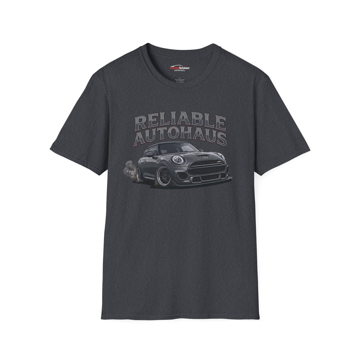 Reliable Autohaus Apparel- Reliable Autohaus MINI Burning Rubber race shirt | Motorsport Tee